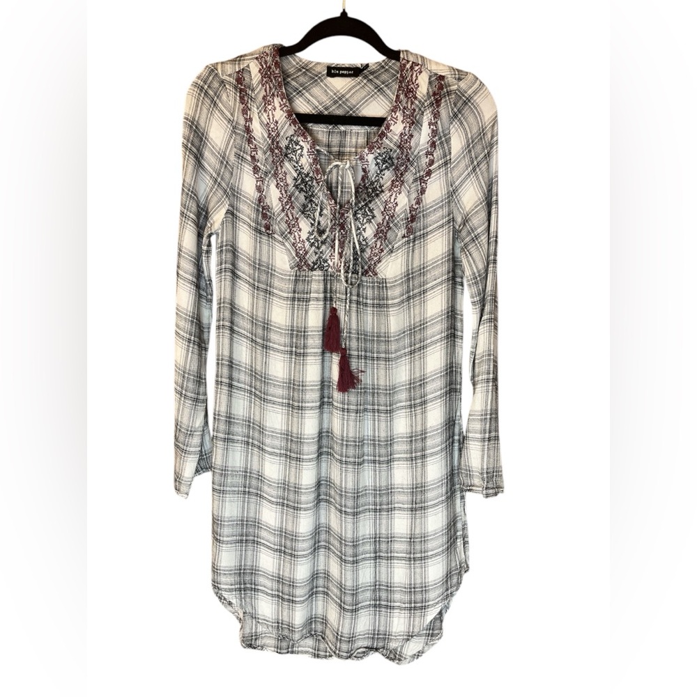 Blu pepper plaid dress